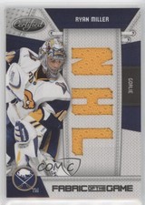 2010-11 Certified Fabric of the Game Die-Cut NHL Materials /25 Ryan Miller #RM