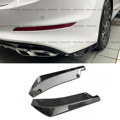 For Lincoln MKZ Universal Rear Bumper Lip Spoiler Splitter Diffuser Carbon Fiber Foto 1 de 4