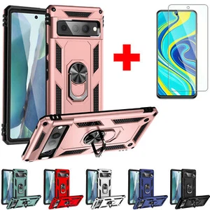 For Google Pixel 6a 6 7/7a 8 Pro Shockproof KickStand Ring Case Heavy Duty Cover - Photo 1 sur 38