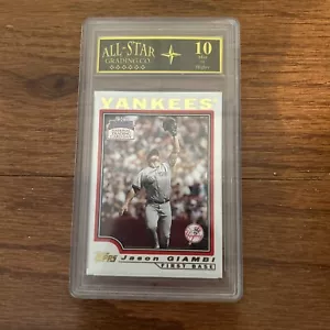 JASON GIAMBI ALL STAR GENUINA AUTÉNTICA GEMA DE COLECCIÓN COMO NUEVA 10 TARJETA COLECCIONABLE RARA - Imagen 1 de 2