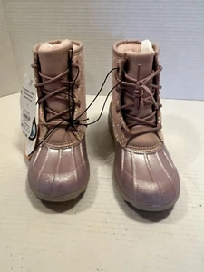 Wonder Nation Girls Glitter Duck Boots Size 3 NWT - Picture 1 of 6