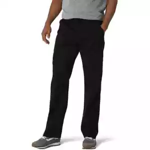 Wrangler Authentics Big & Tall 4X Relaxed Fit Cargo Pants, Black Twill 54W x 32L - Picture 1 of 13
