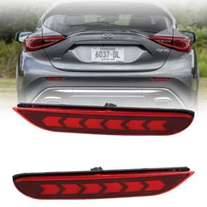 Rear Bumper Reflector Brake Fog DRL Indicator Light For Infiniti QX30 2016-2018 - Picture 1 of 6