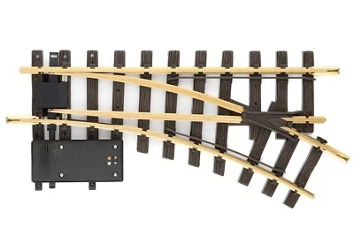 LGB 12050 Electric Turnout Right Hand Switch R1 Track Brass Rail G Scale Garden - Image 1 of 3