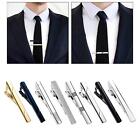8x Tie Clips Husband Classic Party Durable Necktie Clasp Men Tie Bar Set