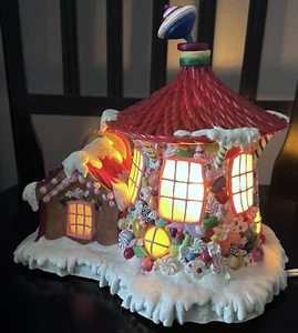 Danbury Mint Lebkuchen Spielzeug Shoppe Weihnachtsdorf beleuchtetes Haus - Bild 1 von 12