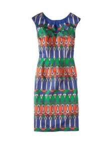 Boden Newburyport abito tubino raso di cotone taglia 12L foderato primaverile usato in ottime condizioni - Foto 1 di 8