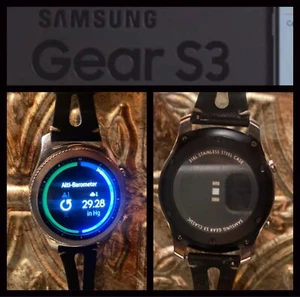 Samsung Galaxy Gear S3 Classic Bluetooth Display Model W/ Cord & Leather Band - Photo 1 sur 14
