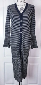 Damen Glocken Langarm Midi Pullover Kleid - A New Day Schwarz Größe L - Bild 1 von 6