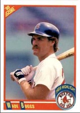 1990 Score Wade Boggs .. Boston Red Sox #704