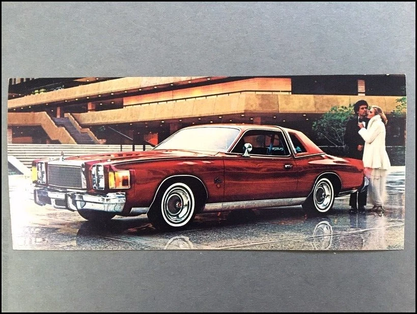 1978 Chrysler Cordoba Vintage 1-page Car Photo Postcard Post Card - Image 1 of 1