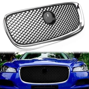 Kühlergrill Kühlergitter Gitter Frontgrill für Jaguar XF 2012-15 Schwarze&Chrom - Bild 1 von 8