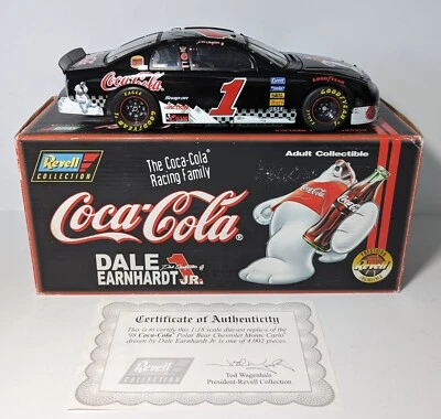 Dale Earnhardt Jr #1 1998 Coca Cola Polar Bear REVELL 1:18 Scale LE 1 of 2004 - Image 1 of 4