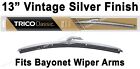 Classic Wiper Blade 13" Antique Vintage Styling Silver Finish Trico - 33-130