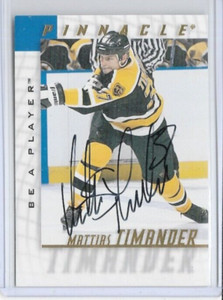 MATTIAS TIMANDER BOSTON BRUINS 1997-98 BAP AUTOGRAPHS #151