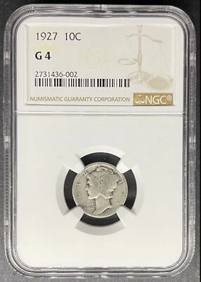 1927 Mercury Dime NGC G-4, Buy 3 Items, Get $5 Off!! - Image 1 of 2