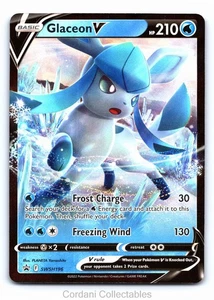 Glaceon V SWSH196 - SWSH Black Star Promo - Pokemon Card - Near Mint - Foto 1 di 2