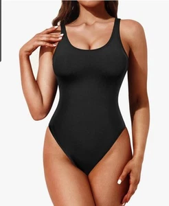 Tempt Me High Cut Einteiler Badeanzug Low Back U-Ausschnitt Retro 80er Baden XL - Bild 1 von 7