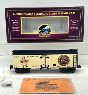 MTH Premier 20-94331 Heinz Girl In Pink 36’ Wood Reefer O Gauge #5705 New - Image 1 of 4