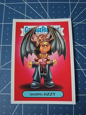 💥Oozing Ozzy #1a Garbage Pail Kids GPK Ozzy Osbourne Black Sabbath 2017 Metal - Image 1 of 4