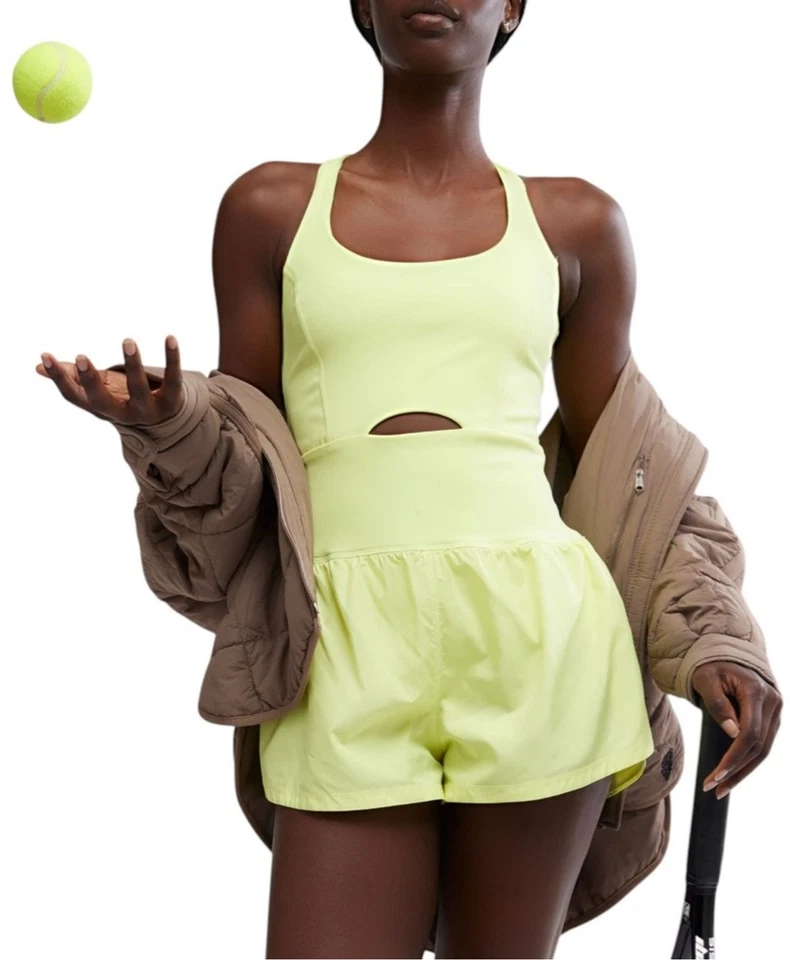 Free People Movement Righteous Runsie Nuevo con Etiquetas Talla L Sour Citrus Foto 1 de 4