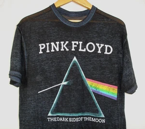 Pink Floyd Dark Side Of Moon Heather Black Short Sleeve Crew Neck T Shirt L - Picture 1 of 6