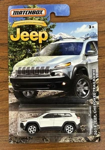 2015 Matchbox Jeep Cherokee Trailhawk White - Jeep Anniversary Edition 1/64 - Picture 1 of 2