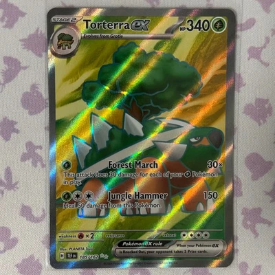 Torterra ex 185/162 Sv05: Temporal Forces Pokemon TCG Ultra Rare Holo NM - Image 1 of 2