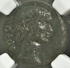 Divus Julius Caesar & Augustus Macedon Thessalonica AE20 NGC Ch F - Picture 1 of 4