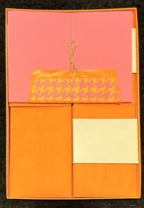Juego de caja estacionaria Groovy rosa naranja vintage 55 hojas rosas con 25 sobres - Imagen 1 de 8