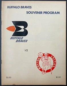 1973 NBA Game Program Toronto Maple Leaf Gardens Buffalo Braves Boston Celtics - Picture 1 of 7