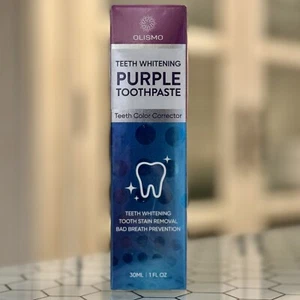 Olismo Purple Toothpaste Teeth Color Corrector/Whitening NEW SEALED TRAVEL SIZE - Picture 1 of 4