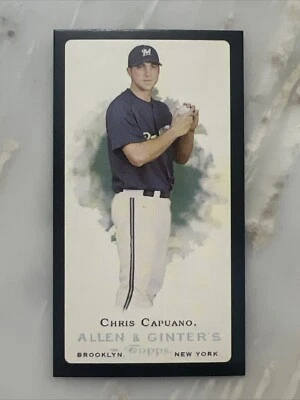 chris capuano 2006 Topps Allen and Ginter mini black border #166 - Image 1 of 2
