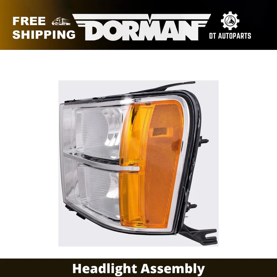 Conjunto de faros izquierdo para GMC Sierra 2500 HD 2007-2009 2008 Dorman Foto 1 de 4