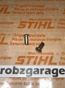 ORIGINAL STIHL KETTENSÄGE MODELL NAMETIKETT ABZEICHEN NIETE 3X6 (MENGE 2) 0000-974-1000 -B65 - Bild 1 von 4