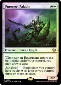 Puresteel Paladin FOIL - 0051 - Rare - Commander Masters CMM MTG - Picture 1 of 1