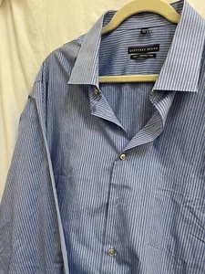 Geoffrey Beene Men's Long Sleeve Button Up Shirt Size 19 35-36 Tall Wrinkle Free - Picture 1 of 4