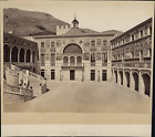 Monaco, Intérieur de la cour du Palais Princier, ca.1880, tirage vintage Tirage 