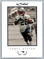 2004 Corey Dillon Fleer inScribed Football #71 New England Patriots NFL