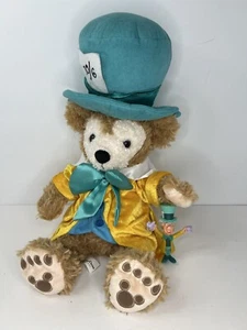 Disney Duffy Bear Plush 12” Stuffed Animal Wearing Mad Hatter Outfit - Picture 1 of 13