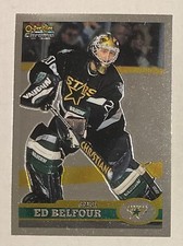 1999-00 ED BELFOUR O-PEE-CHEE CHROME GOALIE CARD #153 DALLAS STARS
