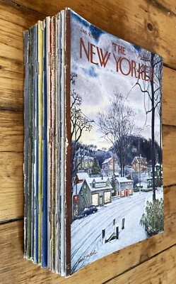 11 VTG New Yorker Magazine January February April May 1965 Full Issues G+ to VG+ - Image 1 of 4