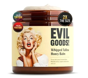 EVIL GOODS Whipped Tallow Honey Balm – Luxurious Moisture for Radiant Skin - Picture 1 of 6
