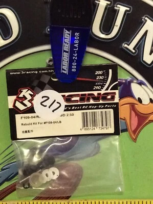 3Racing F109-04RK  Shock Rebuild Kit F109-04RK NewInPack USA Shipped - Image 1 of 2