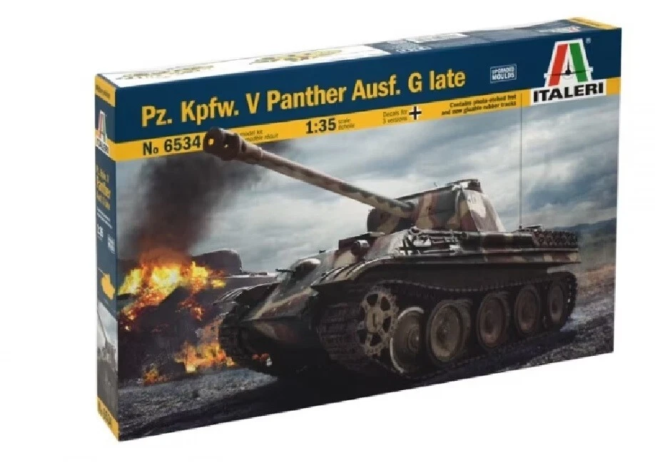 Italeri  1/35 Pz. Kpfw. V Panther Ausf. G late #6534 📌LIsted in USA📌 - Image 1 of 1