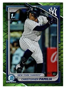 Christopher Familia 2024 Bowman Cromo 1er Año Verde Reptiliano Refractor 66/99 - Imagen 1 de 2