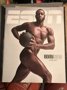 Dwyane Wade ESPN the Magazine Body Issue NL 2016 Marquette Miami Heat no label - Picture 1 of 2