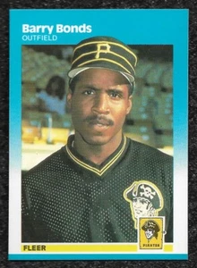 1987 FLEER #604 BARRY BONDS ROOKIE RC COME NUOVO PIRATES GIANTS HR KING (A) - Foto 1 di 1