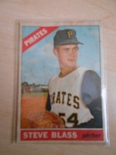 Rare Card  STEVE BLASS  #344 Topps/Venezuela 1966   PIRATES