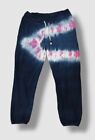 $81 Sundry Women's Blue Tie Dyed Drawstring Jogger Sweatpants Size 1